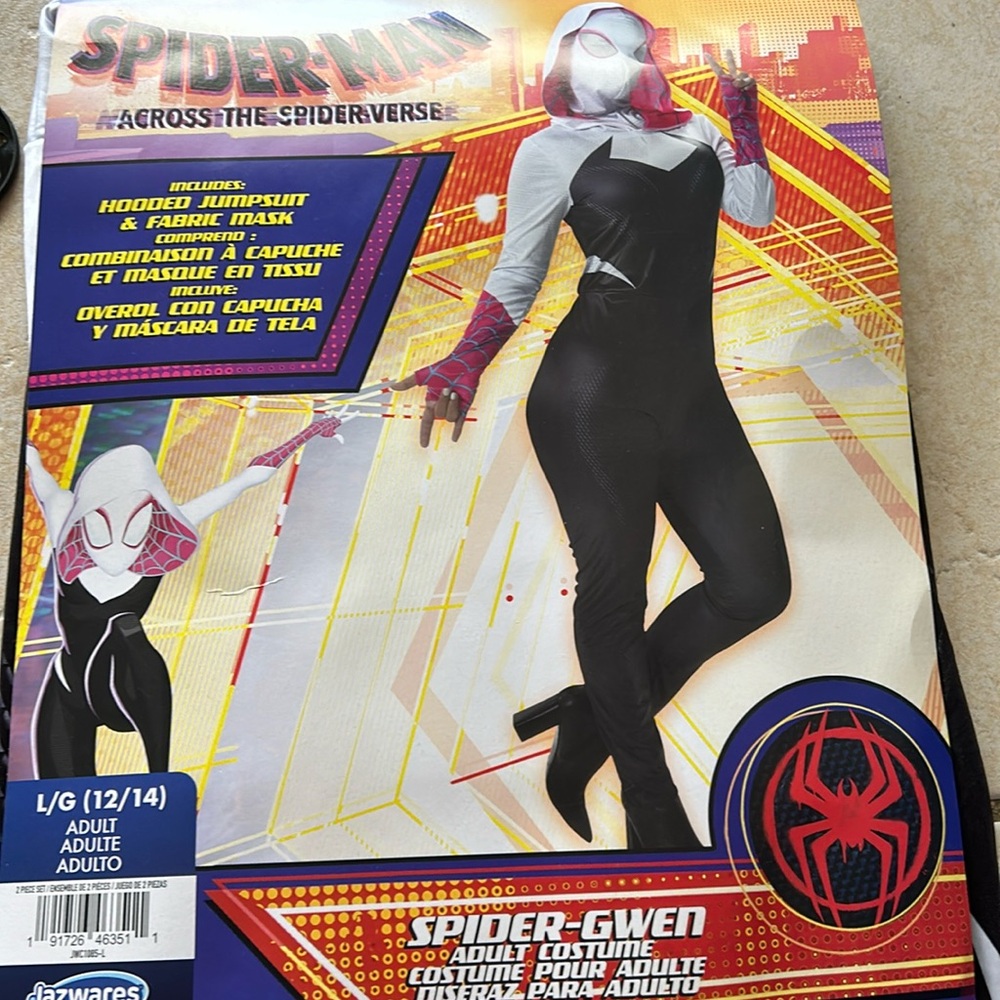 Spider-Gwen Adult Medium & Large